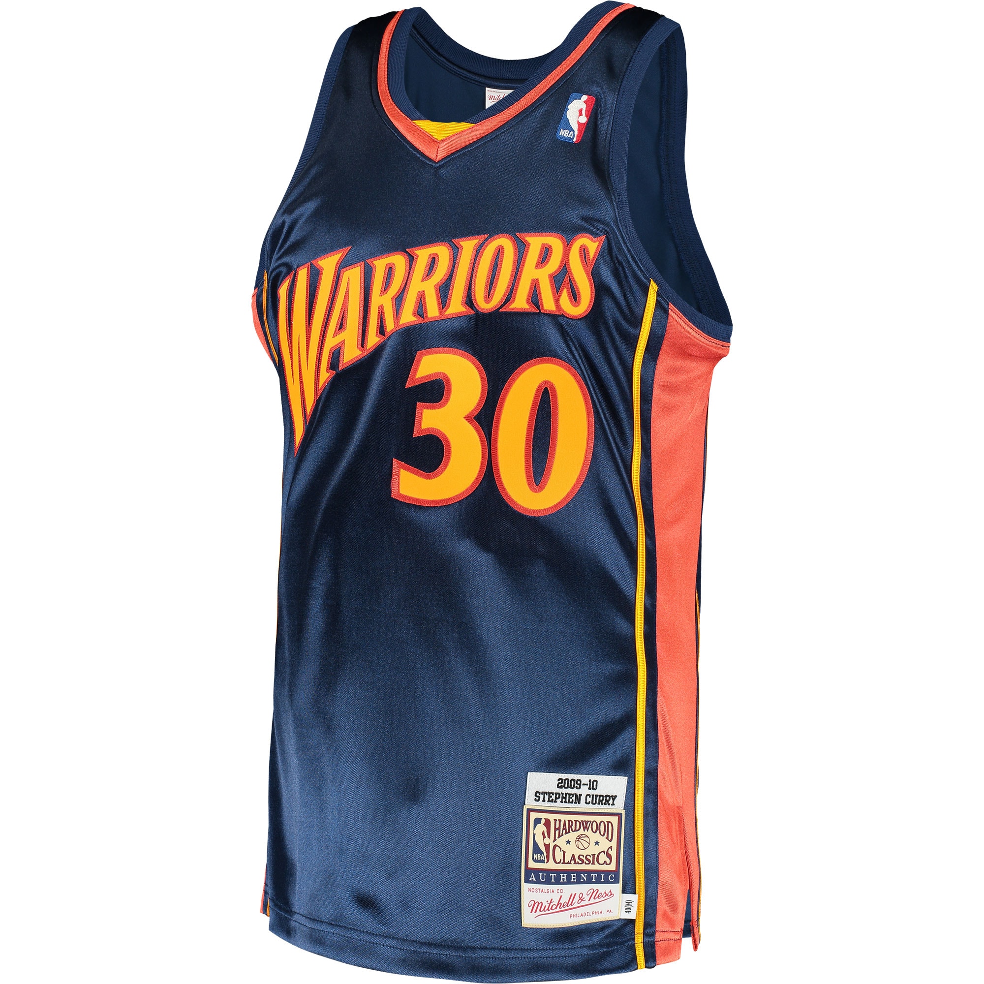 Stephen Curry Golden State Warriors Mitchell & Ness 2009 Hardwood Classics Authentic Jersey - Navy - PersonalJerseys