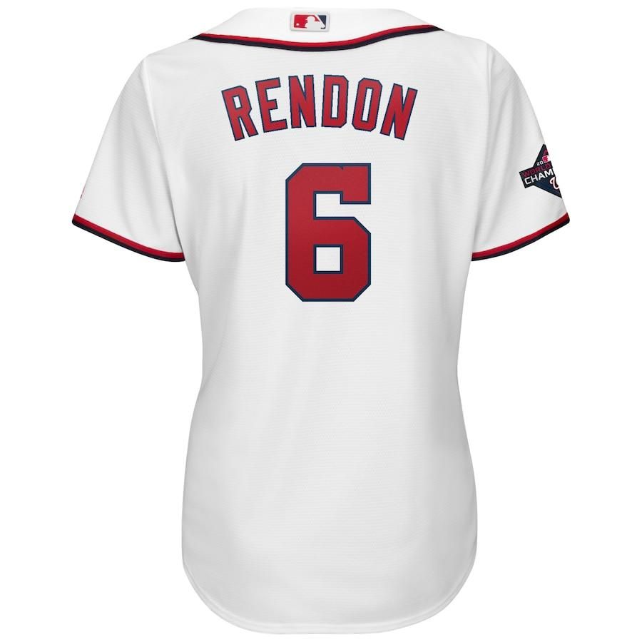 Anthony Rendon Washington Nationals Majestic Women's 2019 World Series Champions Home Cool Base Patch Player Jersey - White - Friend Lounge Store - Shop for All Things Jerseys Sports - PersonalJerseys