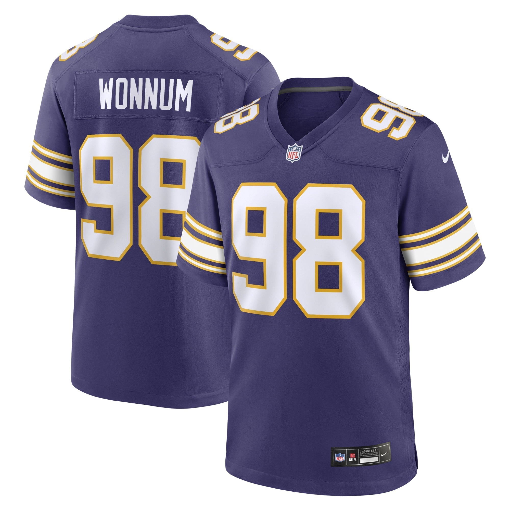 Men's Nike D.J. Wonnum Purple Minnesota Vikings Classic Player Game Jersey - PersonalJerseys