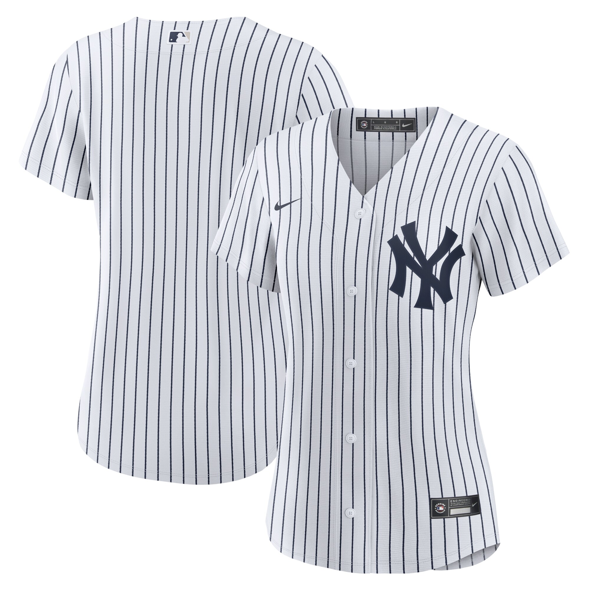 New York Yankees Nike Women's Home Replica Team Jersey - White - PersonalJerseys