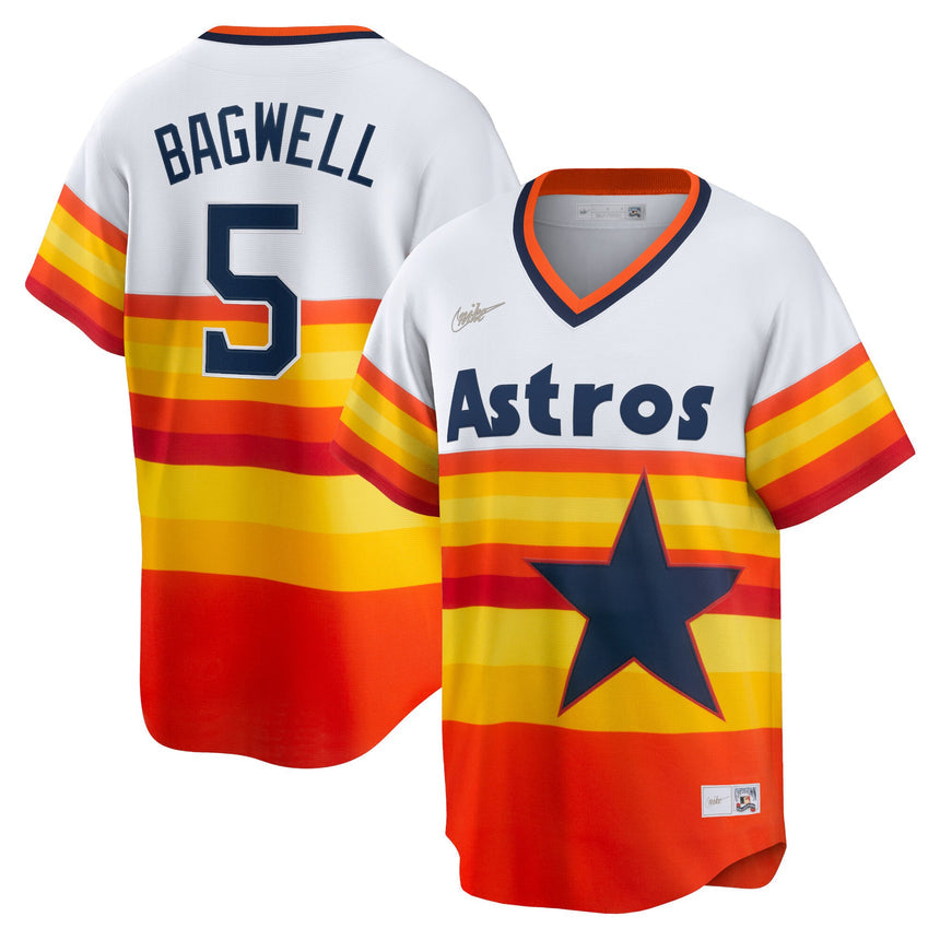 Men's Houston Astros Jeff Bagwell White Home Cooperstown Collection Player Jersey - PersonalJerseys