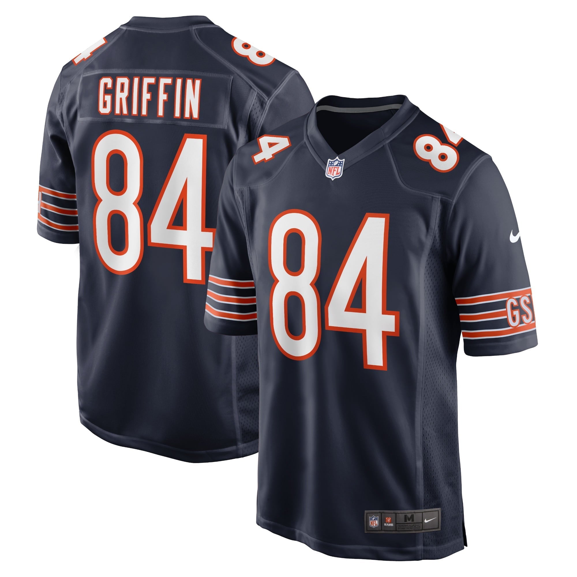 Men's Nike Ryan Griffin Navy Chicago Bears Game Jersey - PersonalJerseys