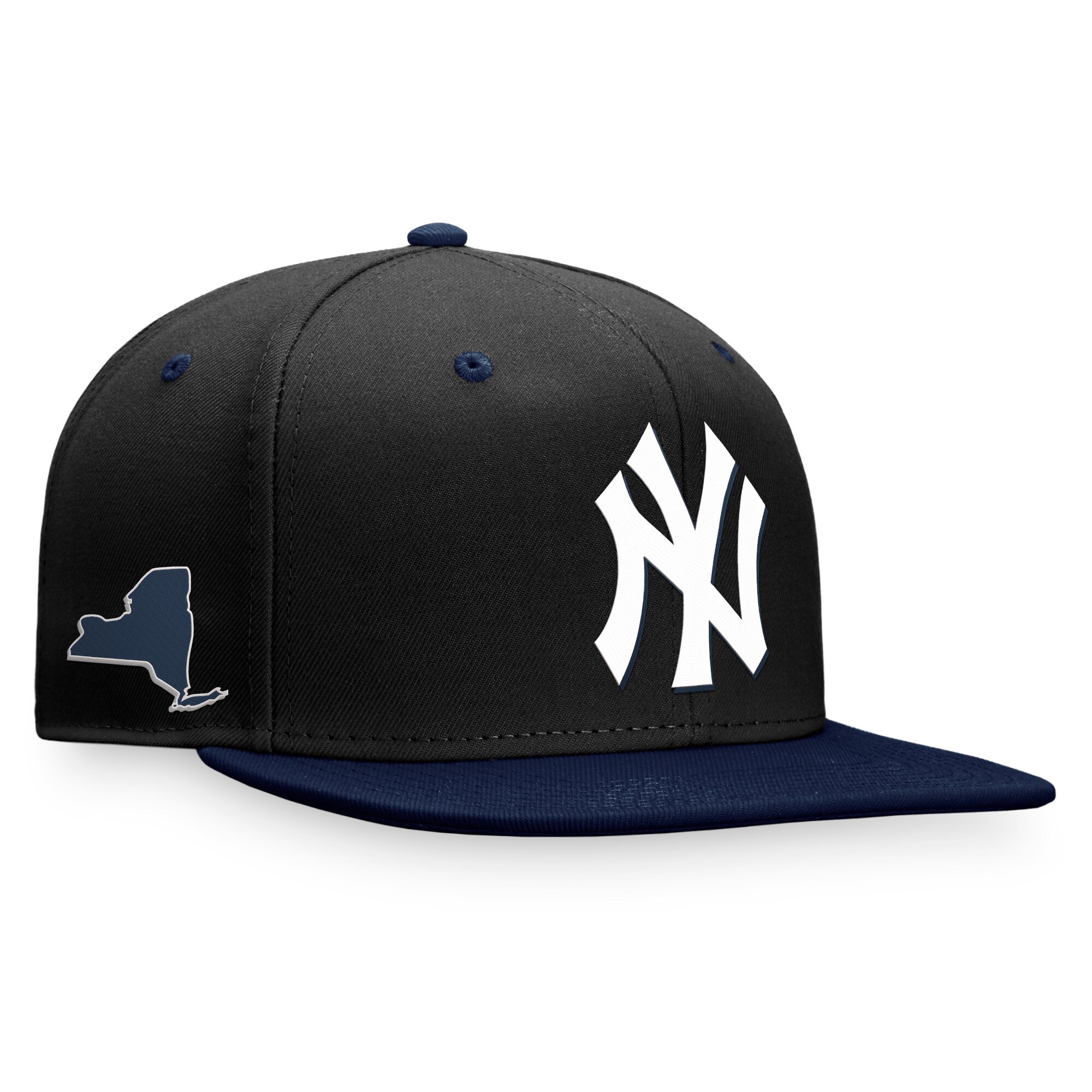 New York Yankees Fanatics Branded State Side Two-Tone Snapback Hat - Black/Navy - PersonalJerseys