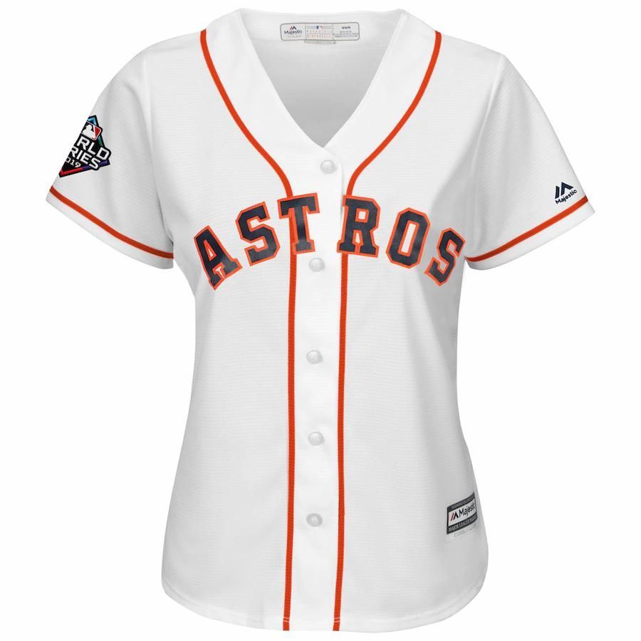 Alex Bregman Houston Astros Majestic Women's 2019 World Series Bound Official Cool Base Player Jersey - White - Friend Lounge Store - Shop for All Things Jerseys Sports - PersonalJerseys