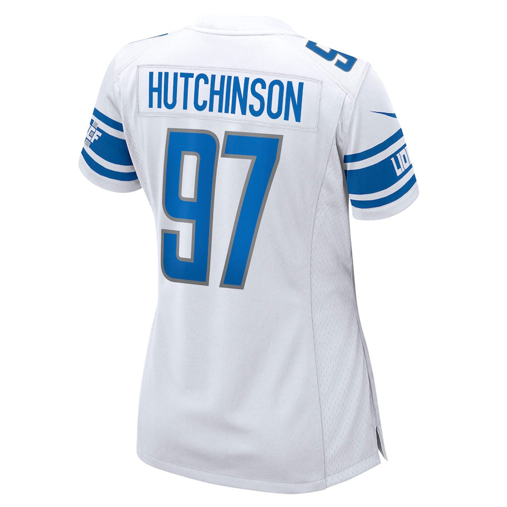 Women's Detroit Lions Aidan Hutchison Game Jersey - White - PersonalJerseys
