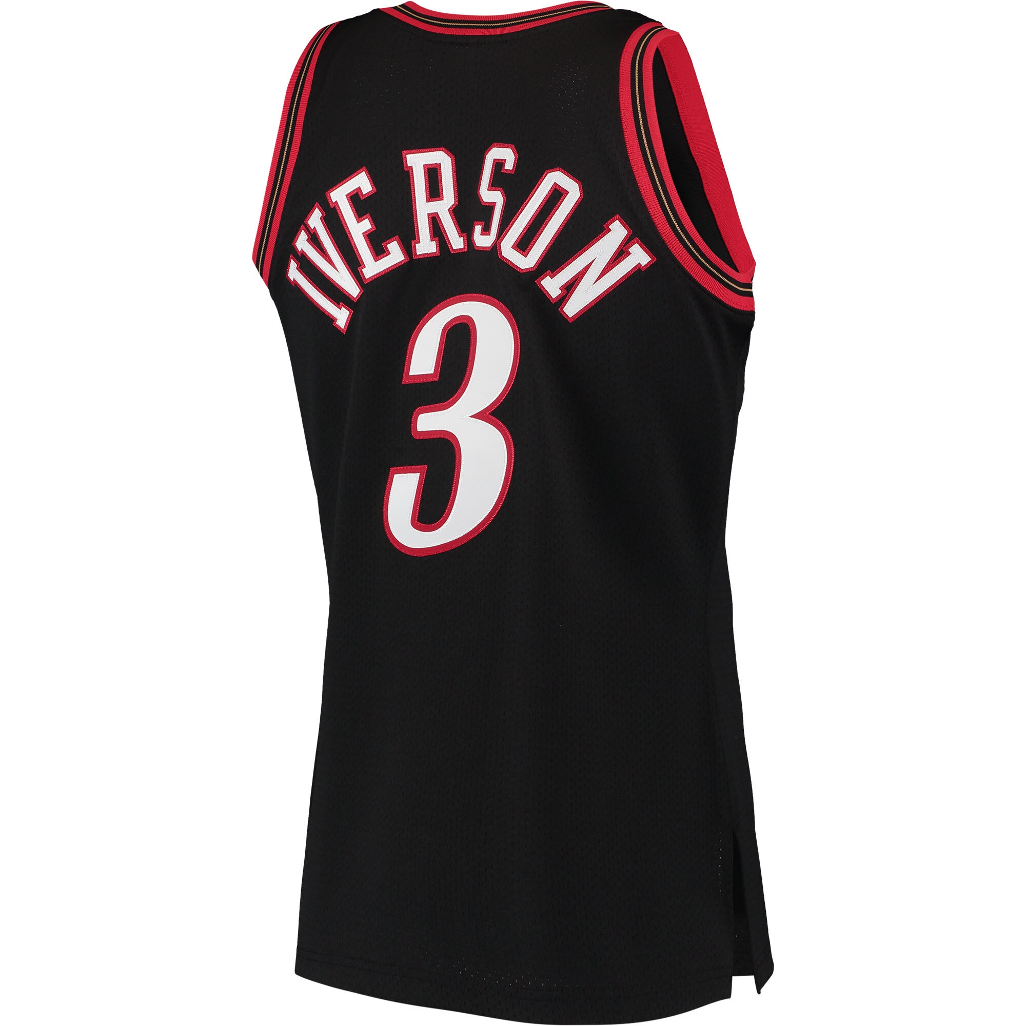Allen Iverson Philadelphia 76ers Mitchell & Ness 1997 Hardwood Classics Authentic Jersey - Black - PersonalJerseys