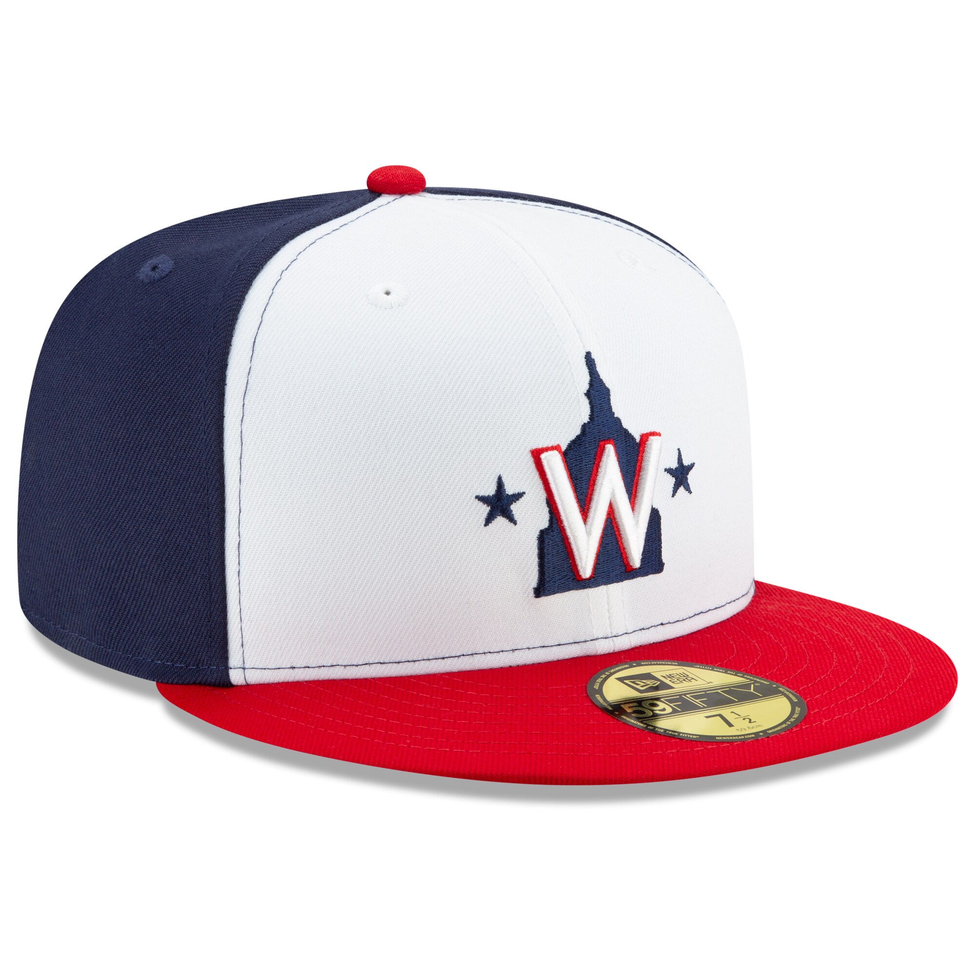 Washington Nationals New Era Alternate 2 2020 Authentic Collection On-Field 59FIFTY Fitted Hat - White - PersonalJerseys