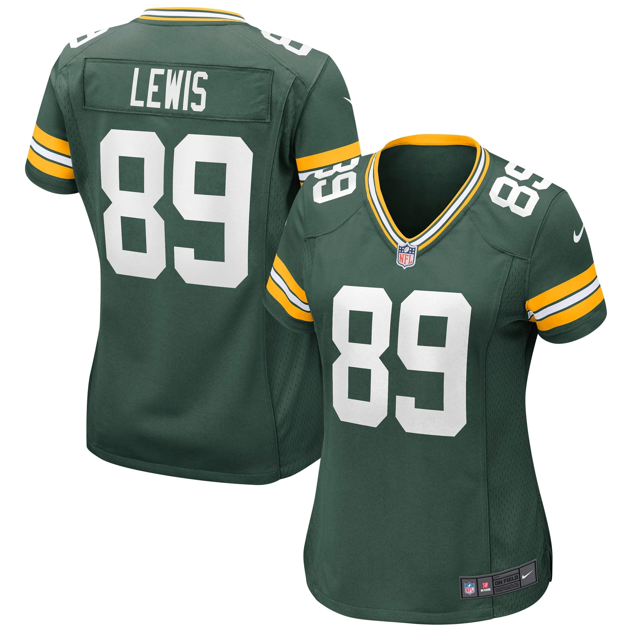 Women's Nike Marcedes Lewis Green Green Bay Packers Game Jersey - PersonalJerseys