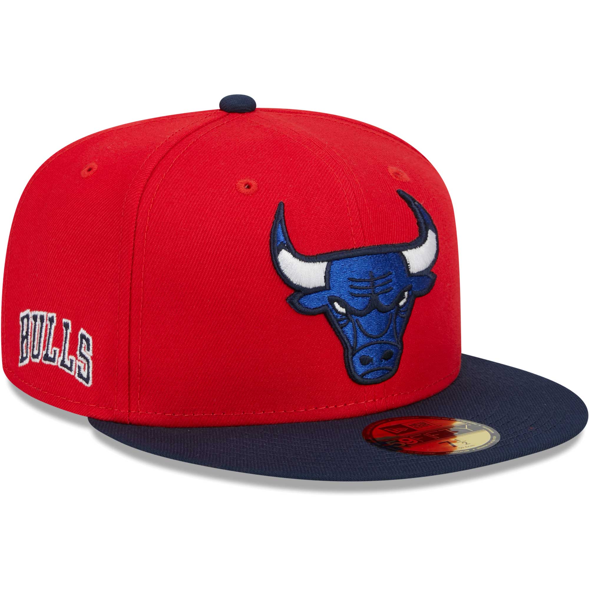 Chicago Bulls New Era 59FIFTY Fitted Hat - Red/Navy - PersonalJerseys