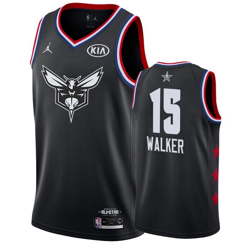 Men Charlotte Hornets #15 Kemba Walker 2019 All-Star Game Finished Jersey - Black - Friend Lounge Store - Shop for All Things Jerseys Sports - PersonalJerseys