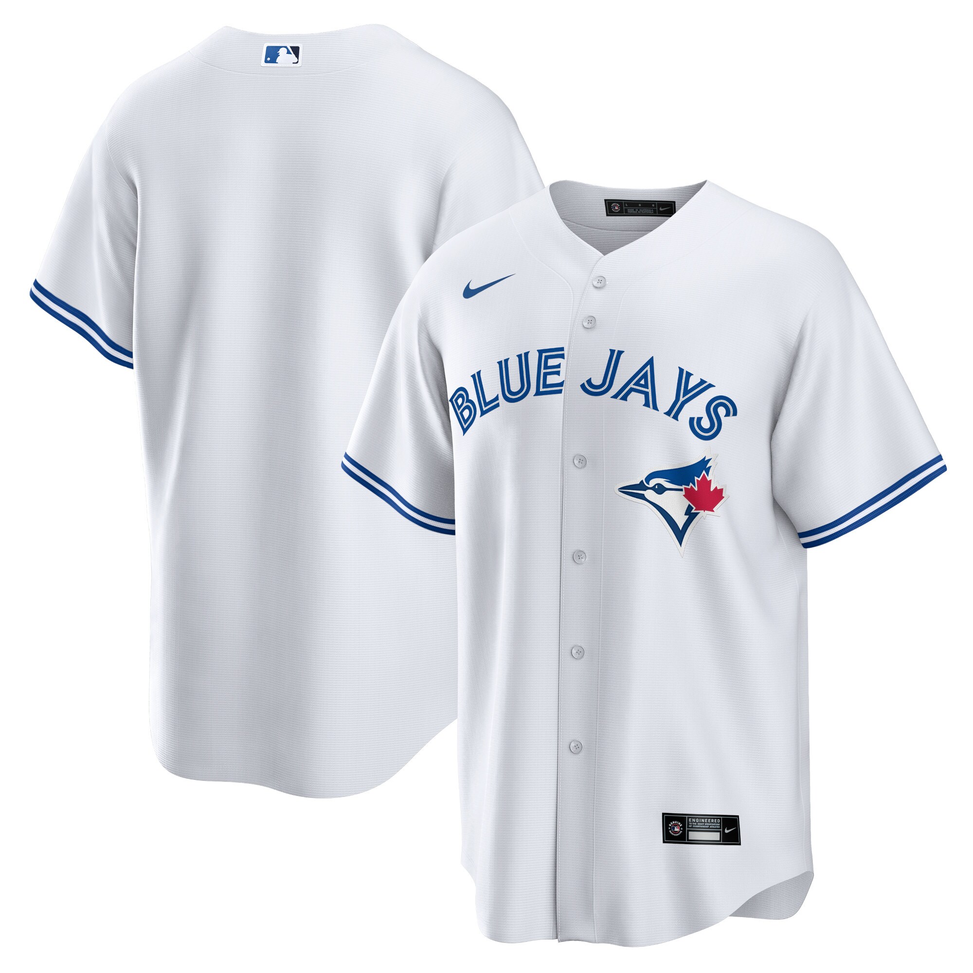 Toronto Blue Jays Nike Home Blank Replica Jersey - White - PersonalJerseys