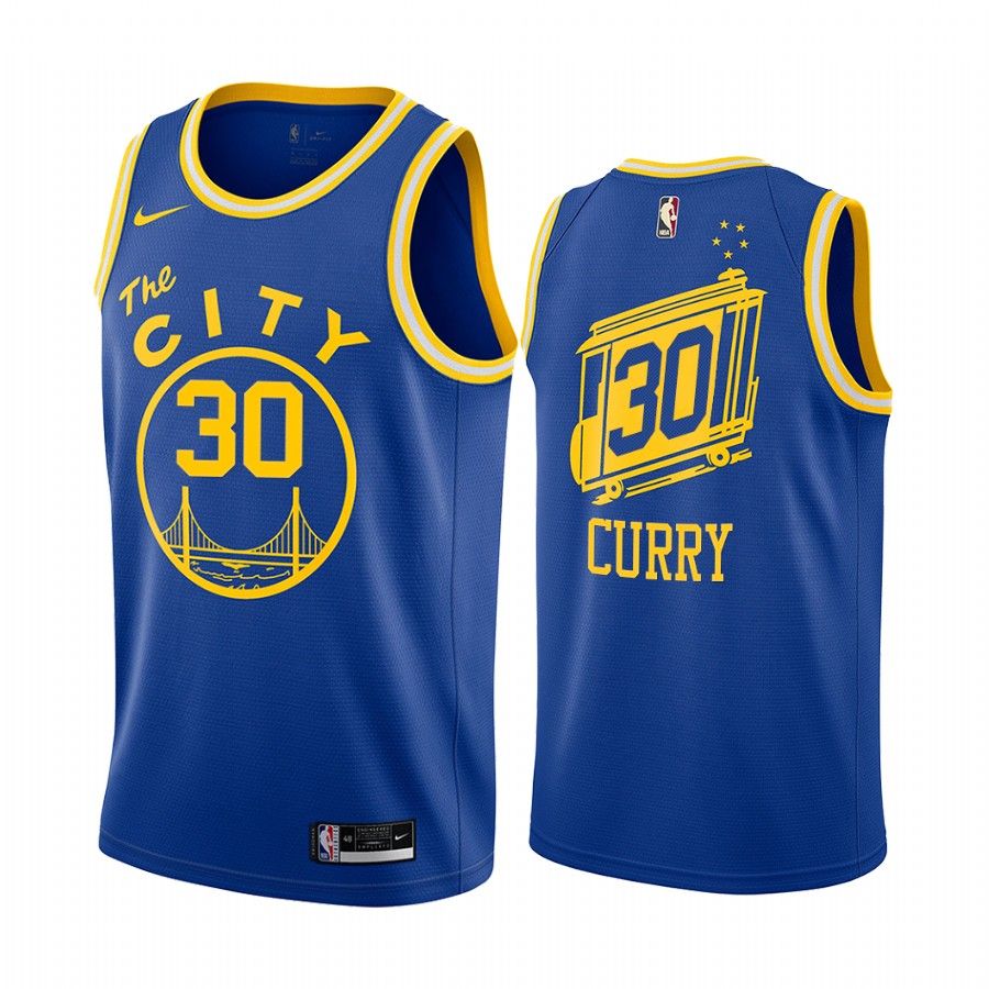 Stephen Curry Golden State Warriors Royal Classic Edition Throwback 2020-21 Jersey - Friend Lounge Store - Shop for All Things Jerseys Sports - PersonalJerseys