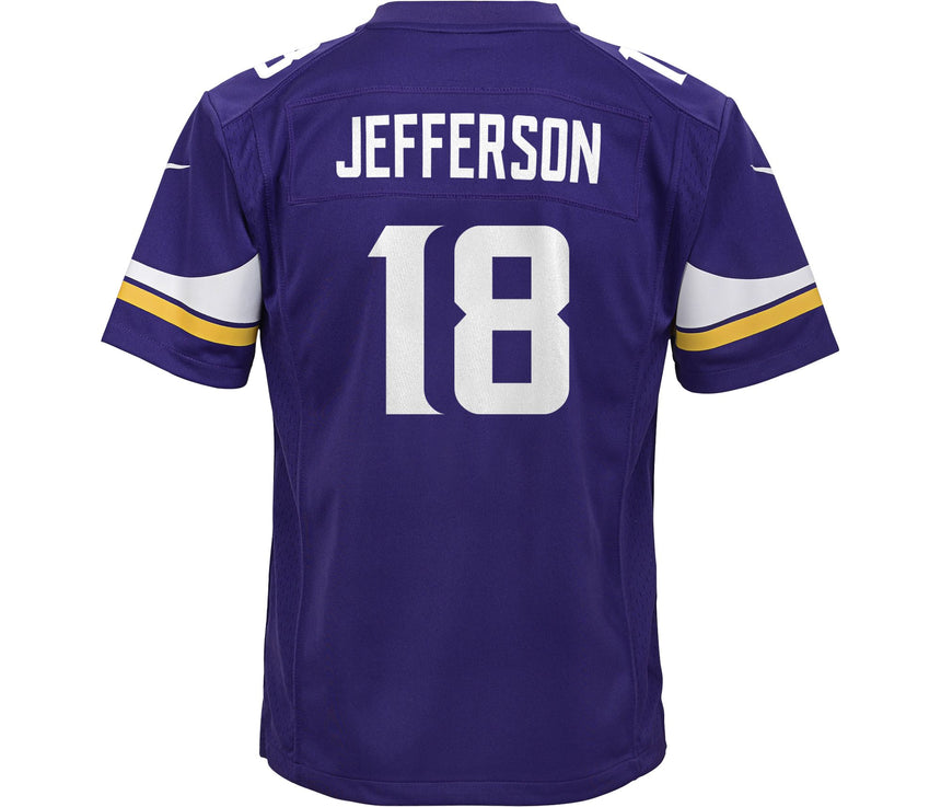 Youth Justin Jefferson Minnesota Vikings Purple Game Jersey - PersonalJerseys