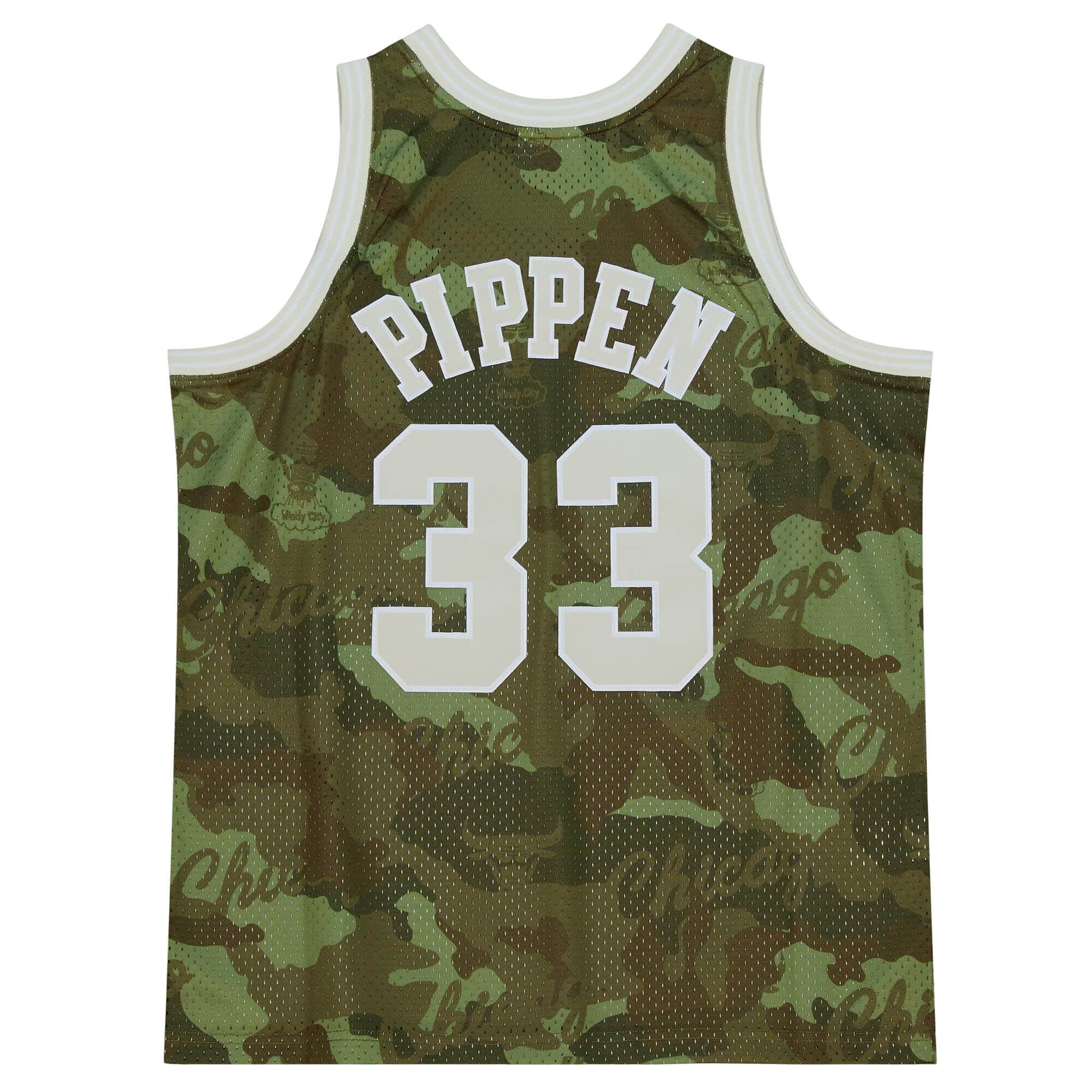 Ghost Green Camo Swingman Scottie Pippen Chicago Bulls 1997-98 Jersey - PersonalJerseys