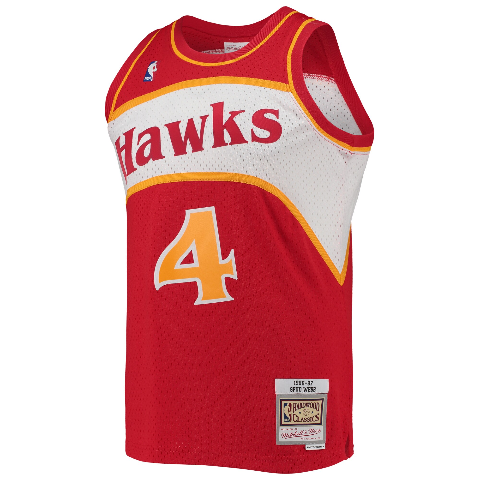 Spud Webb Atlanta Hawks Mitchell &Ness Hardwood Classics Swingman Jersey - Red - PersonalJerseys