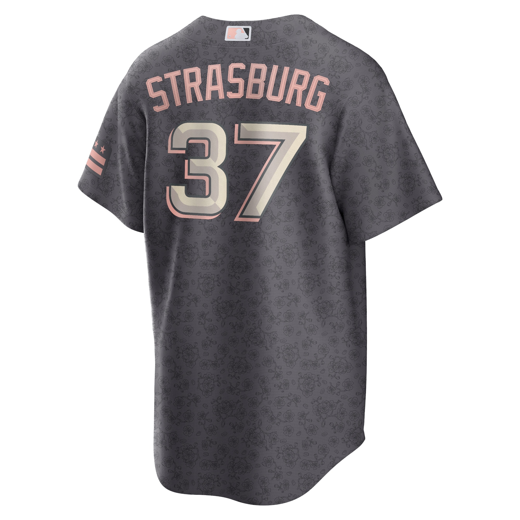 Stephen Strasburg Washington Nationals Nike City Connect Replica Player Jersey - Charcoal - PersonalJerseys
