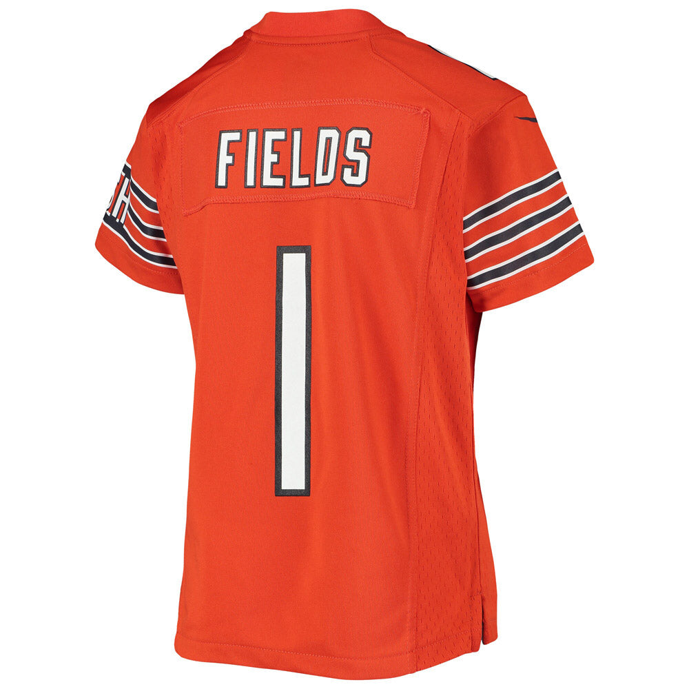 Youth Chicago Bears Justin Fields Game Jersey Orange - Sports Wear Jersey - PersonalJerseys
