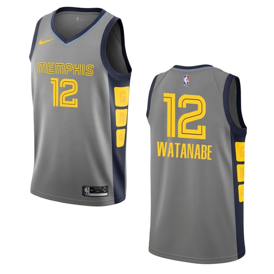 2019-20 Men's Memphis Grizzlies #12 Yuta Watanabe City Swingman Jersey - Gray - Friend Lounge Store - Shop for All Things Jerseys Sports - PersonalJerseys