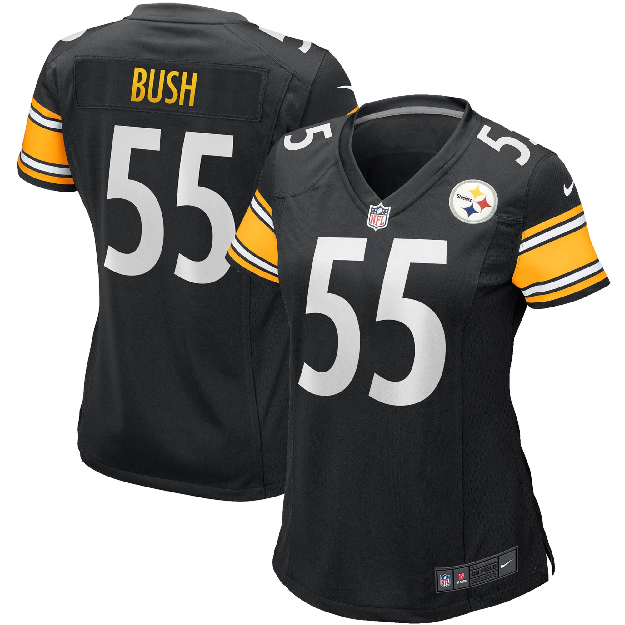 Devin Bush Pittsburgh Steelers Nike Women's Player Jersey - Black - PersonalJerseys