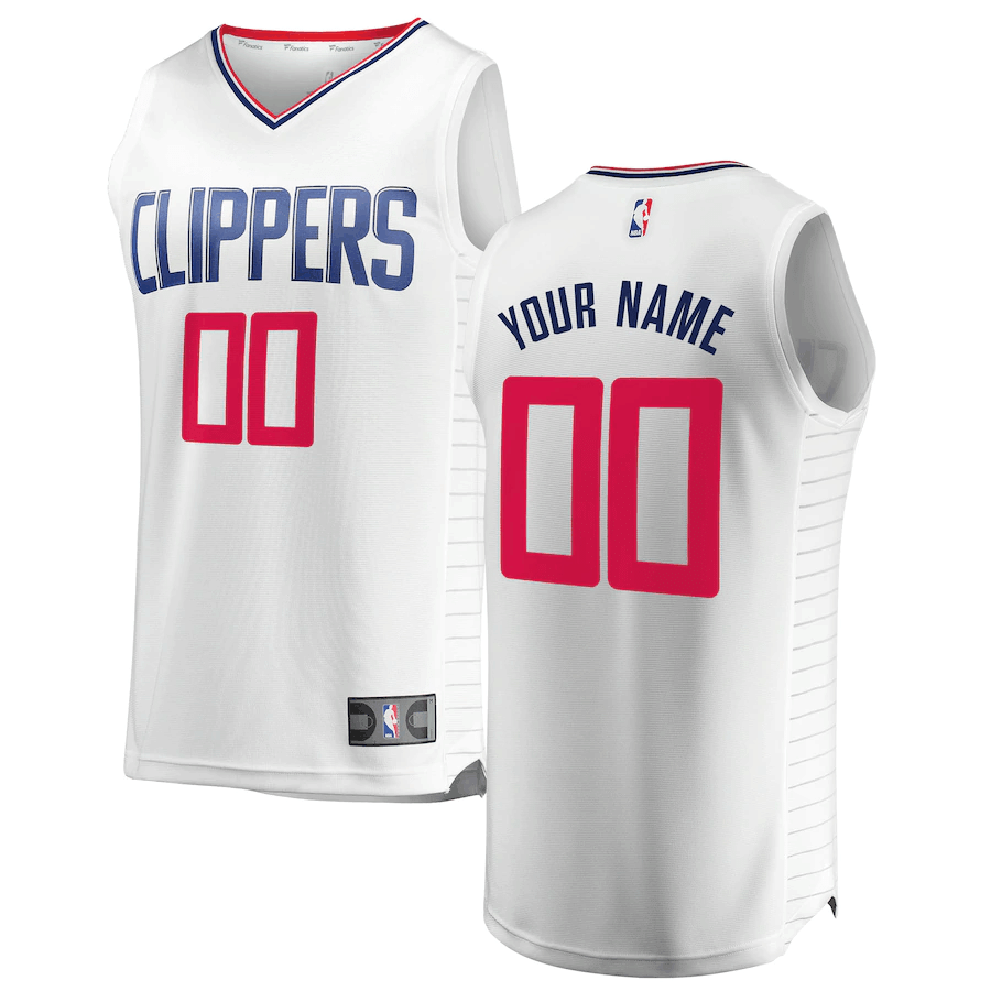 LA Clippers Branded Fast Break Custom Jersey White - Association Edition - Friend Lounge Store - Shop for All Things Jerseys Sports - PersonalJerseys