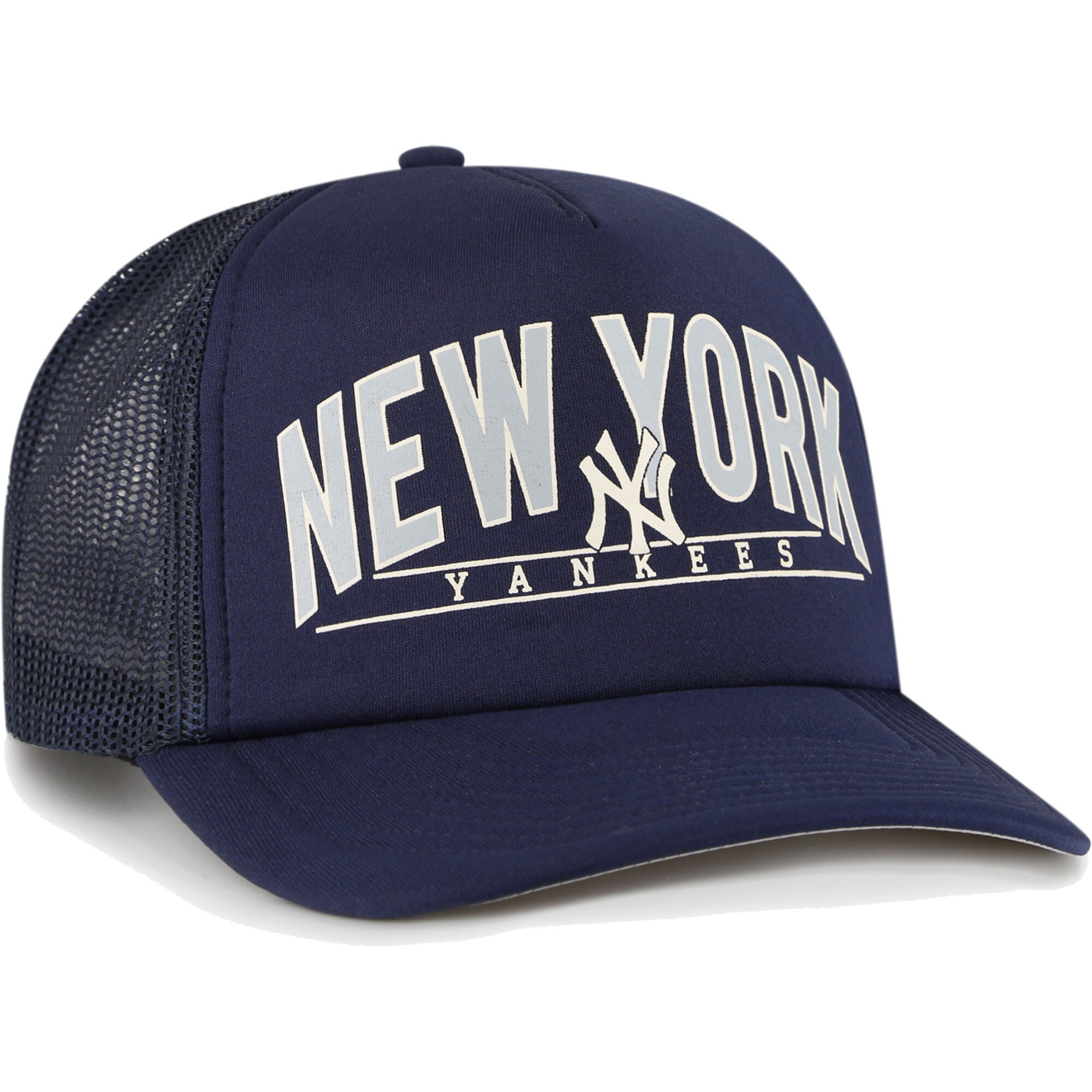 New York Yankees '47 Backhaul Foam Trucker Snapback Hat - Navy - PersonalJerseys
