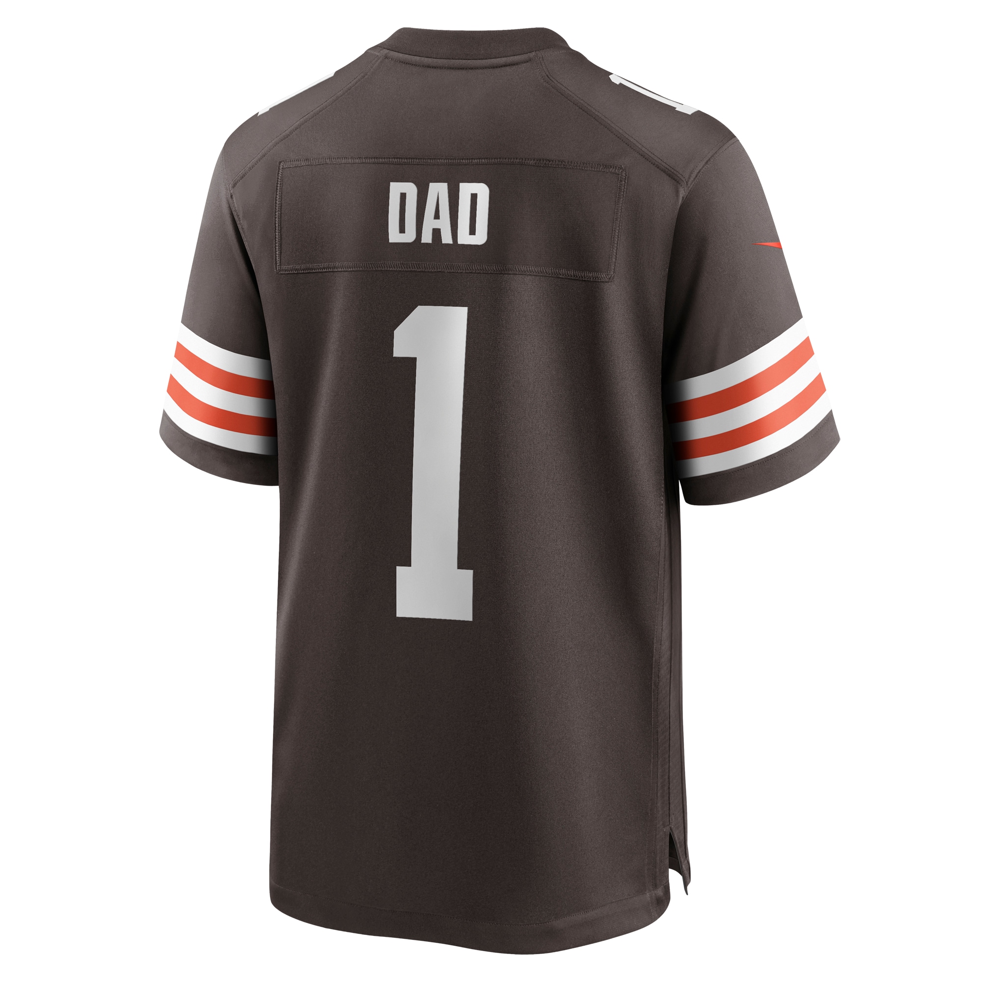 Cleveland Browns Number 1 Mom Dad Brown Game Jersey for Youth Women Men - Friend Lounge Store - Shop for All Things Jerseys Sports - PersonalJerseys