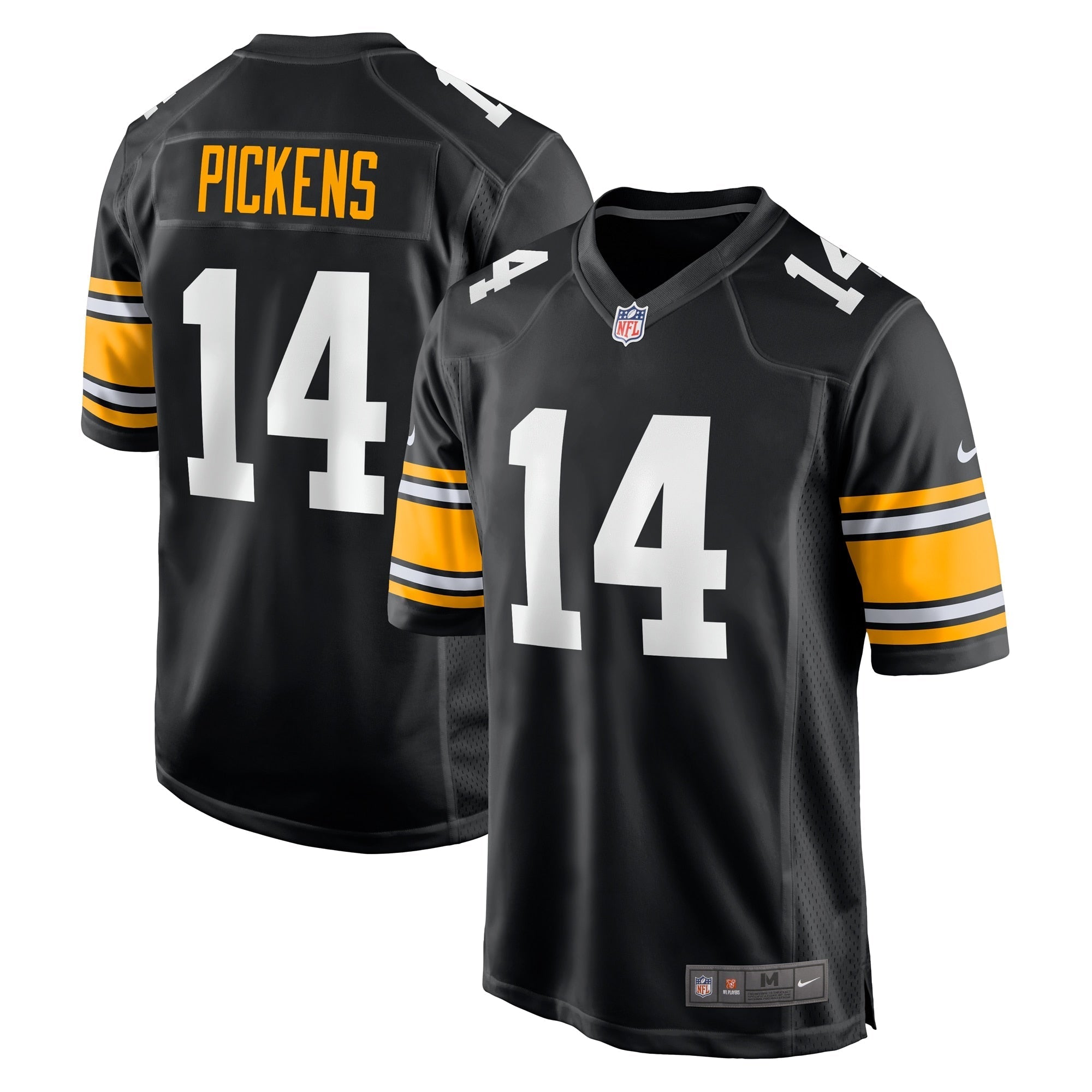 Men's Nike George Pickens Black Pittsburgh Steelers Alternate Game Player Jersey - PersonalJerseys
