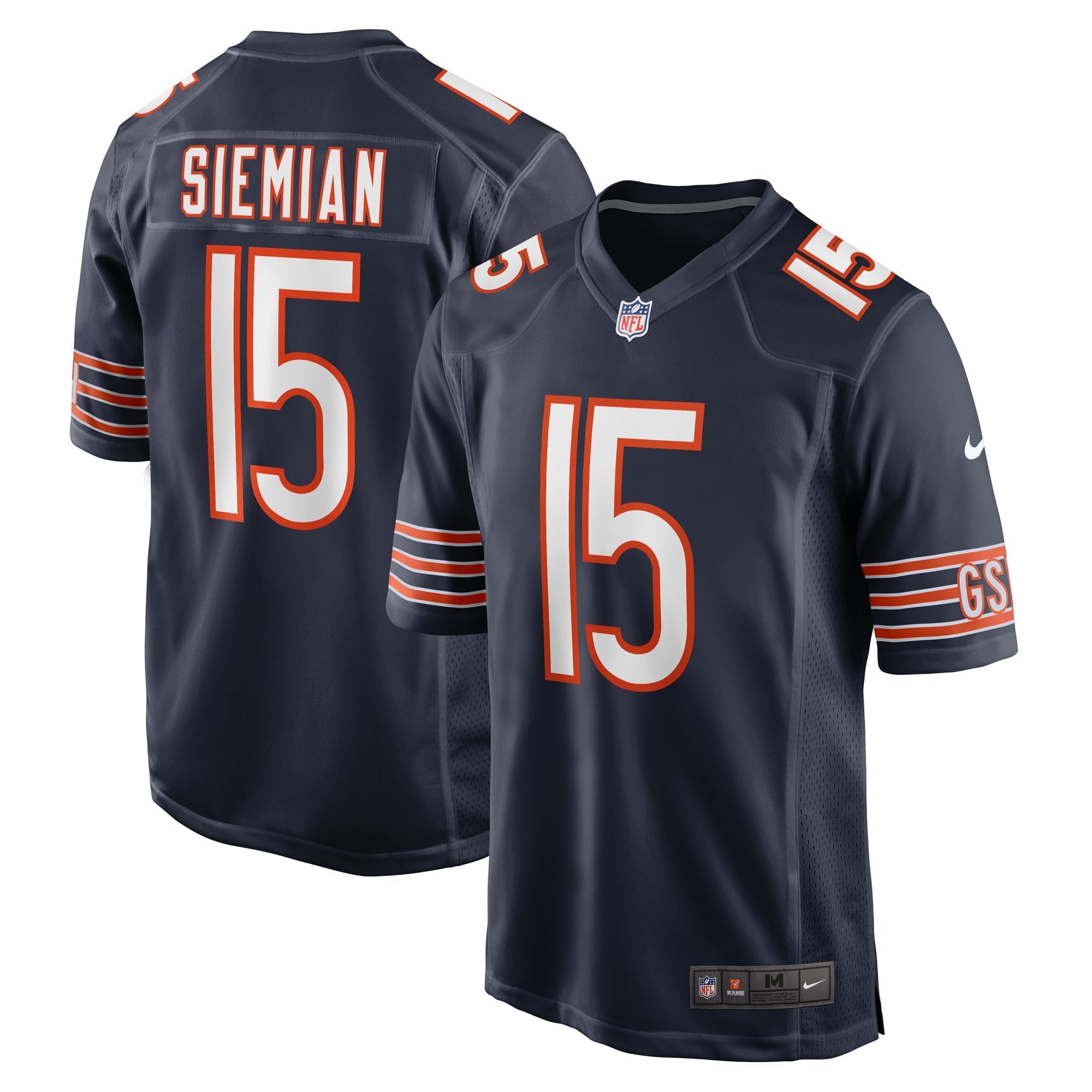 Men's Nike Trevor Siemian Navy Chicago Bears Game Player Jersey - PersonalJerseys