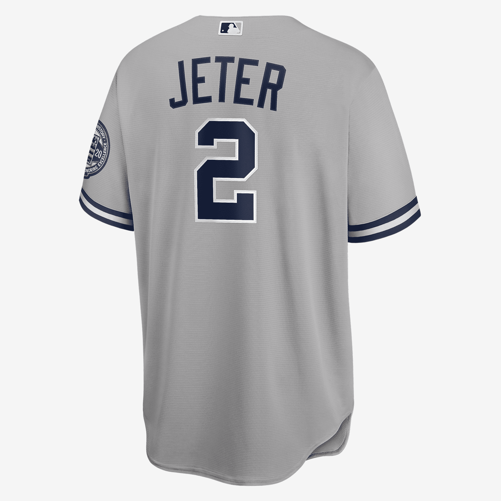 MLB New York Yankees 2020 Hall of Fame Induction (Derek Jeter) Men's Replica Baseball Jersey - Base Grey - PersonalJerseys