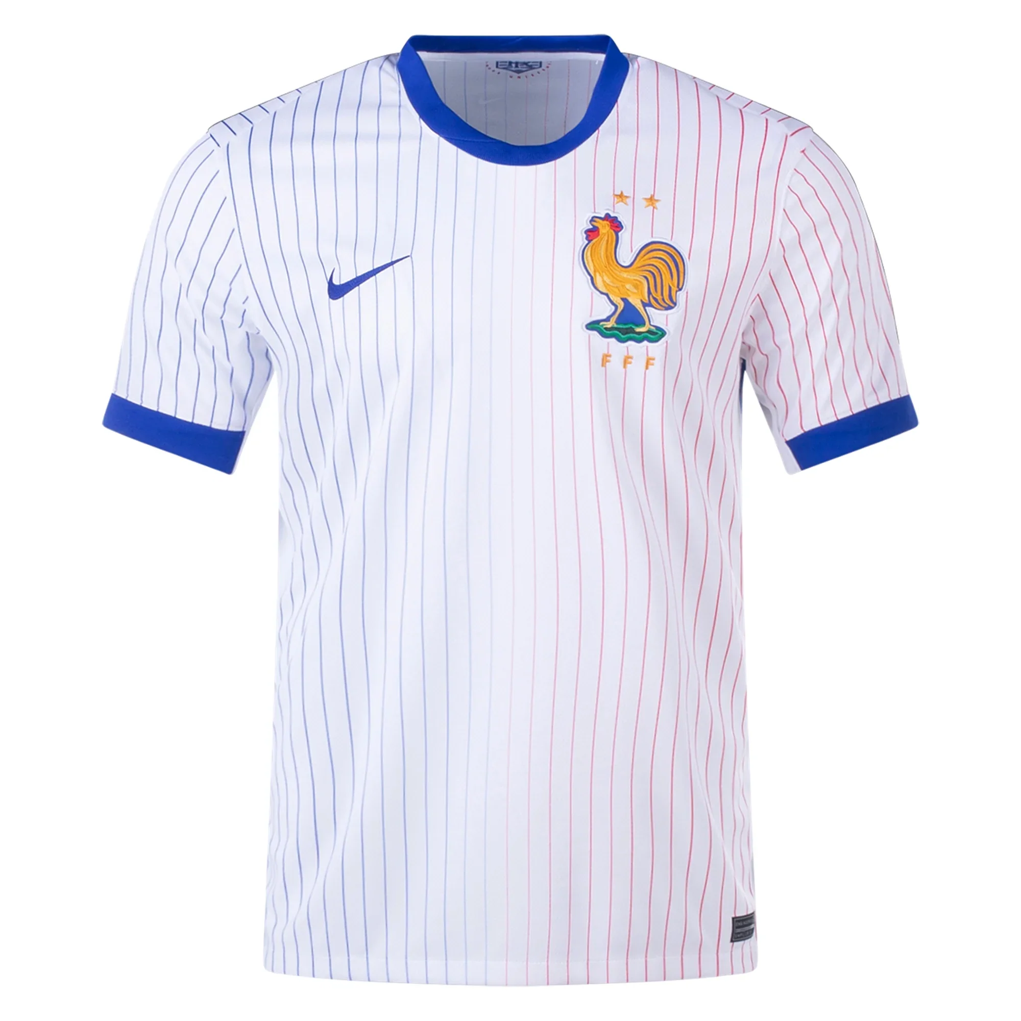 Nike France Away Jersey 24/25 (White/Bright Blue) - PersonalJerseys