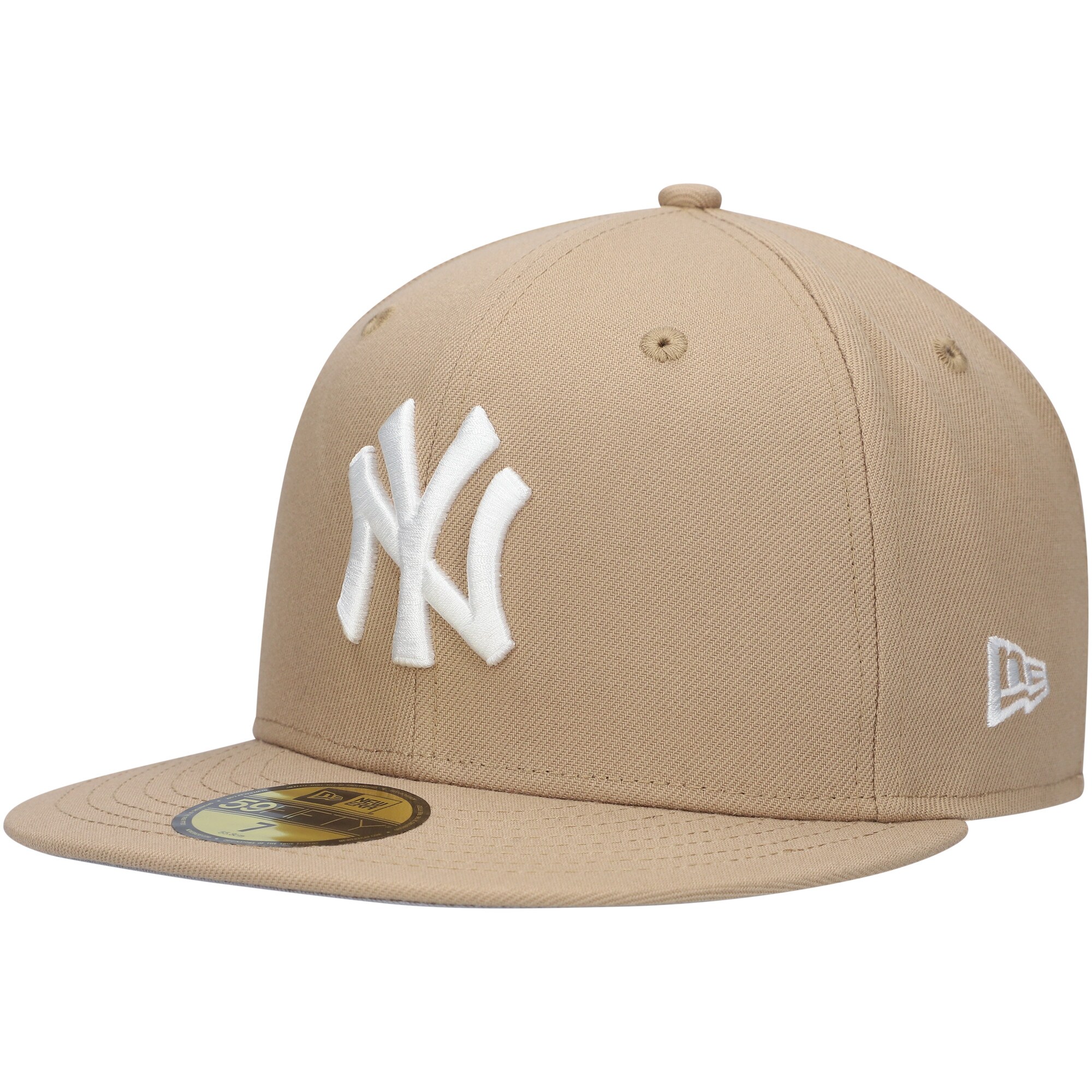 New York Yankees New Era 59FIFTY Fitted Hat - Khaki - PersonalJerseys