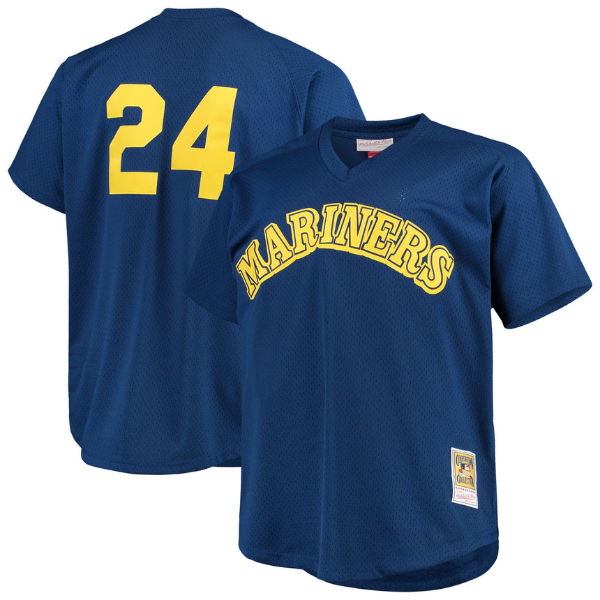 Men's Seattle Mariners Ken Griffey Jr. 1991 Mitchell & Ness Royal Blue Cooperstown Collection Mesh Batting Practice Jersey - PersonalJerseys
