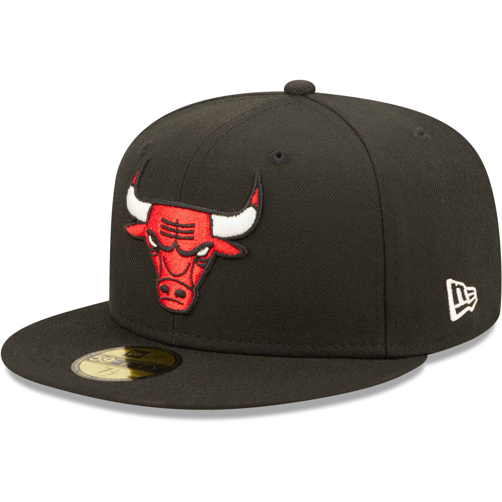 Chicago Bulls New Era 6x NBA Finals Champions Pop Sweat 59FIFTY Fitted Hat - Black - PersonalJerseys