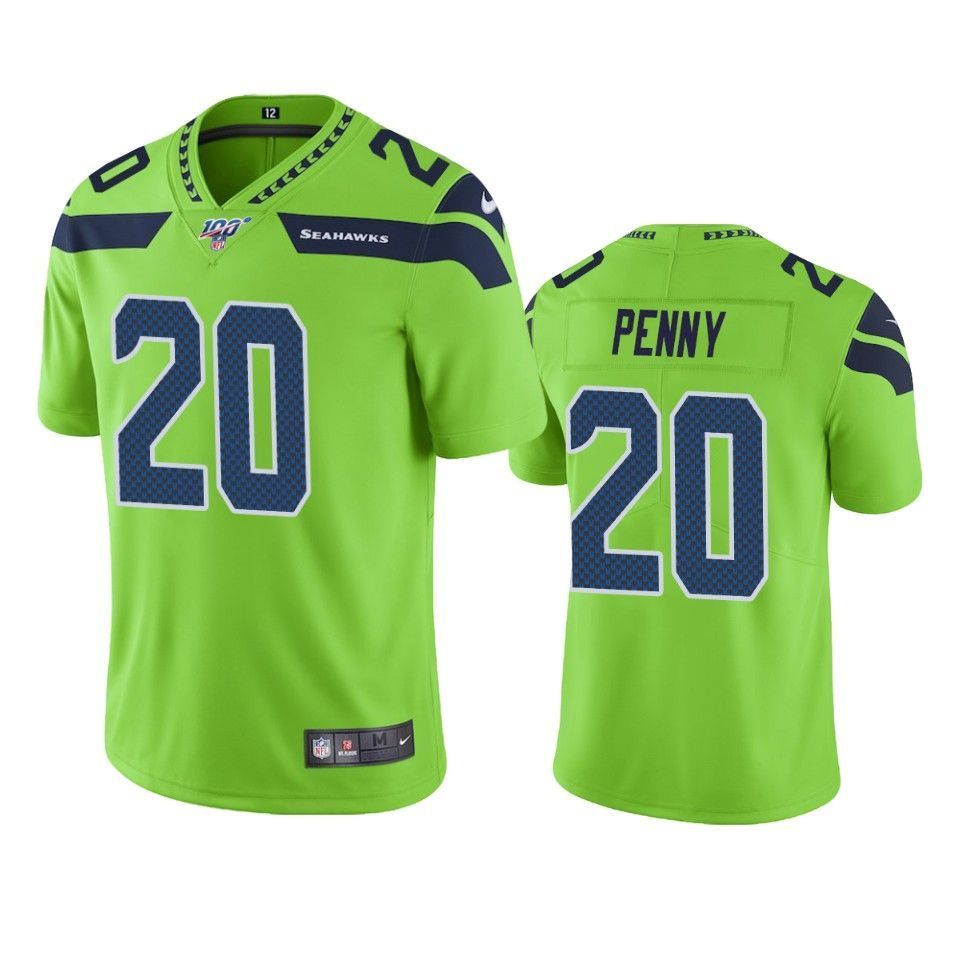 Seattle Seahawks Rashaad Penny Green 100th Season Vapor Limited Jersey - Friend Lounge Store - Shop for All Things Jerseys Sports - PersonalJerseys