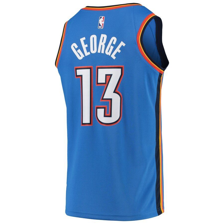 Paul George Oklahoma City Thunder 20192020 Swingman Jersey - Icon Edition - Blue - Friend Lounge Store - Shop for All Things Jerseys Sports - PersonalJerseys