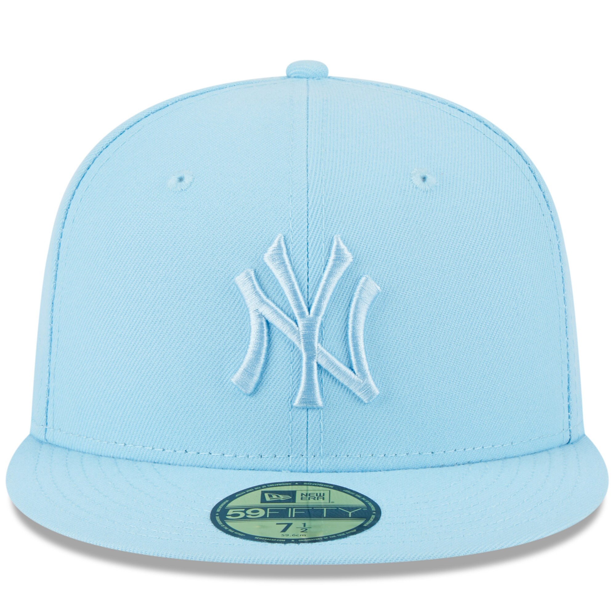 New York Yankees New Era 2023 Spring Color Basic 59FIFTY Fitted Hat - Light Blue - PersonalJerseys