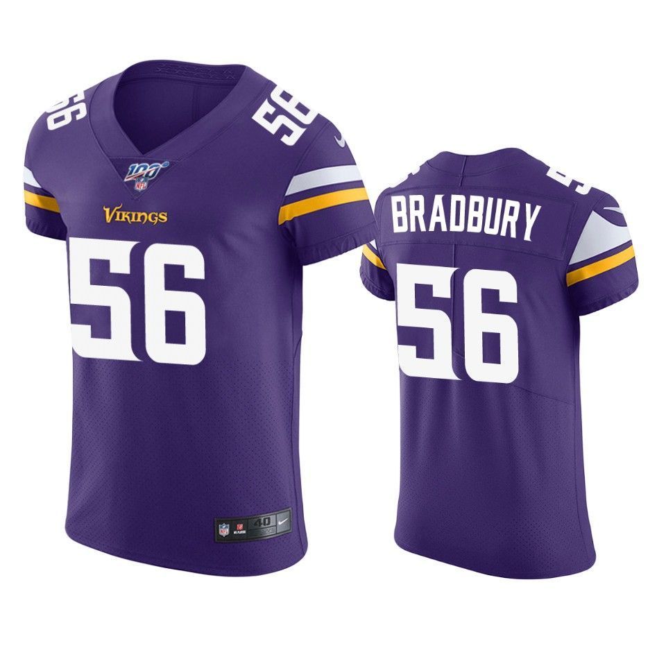 Minnesota Vikings Garrett Bradbury Purple 100th Season Vapor Elite Jersey - Friend Lounge Store - Shop for All Things Jerseys Sports - PersonalJerseys