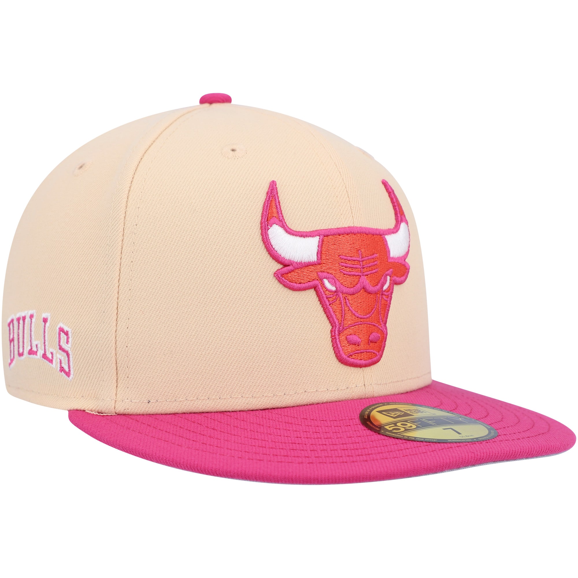 Chicago Bulls New Era Passion Mango 59FIFTY Fitted Hat - Orange/Pink - PersonalJerseys
