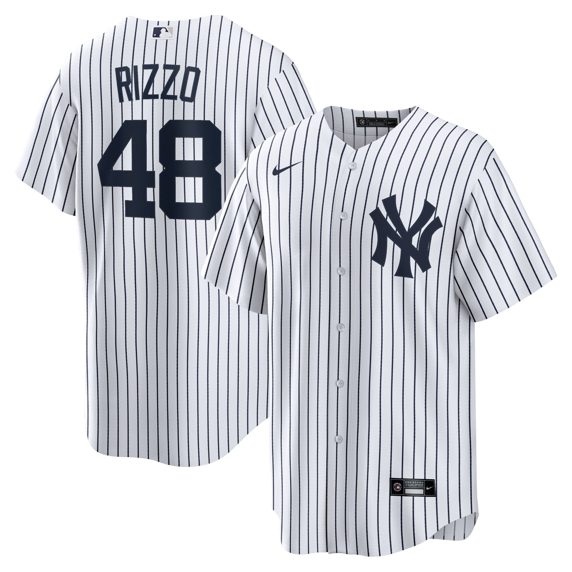 Men's Nike Anthony Rizzo White New York Yankees Home Official Replica Player Jersey - PersonalJerseys
