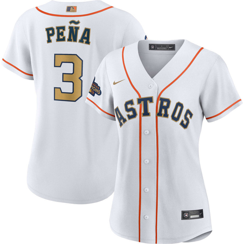Women's Houston Astros Jeremy Pena World Series Champions Replica Jersey - White - PersonalJerseys
