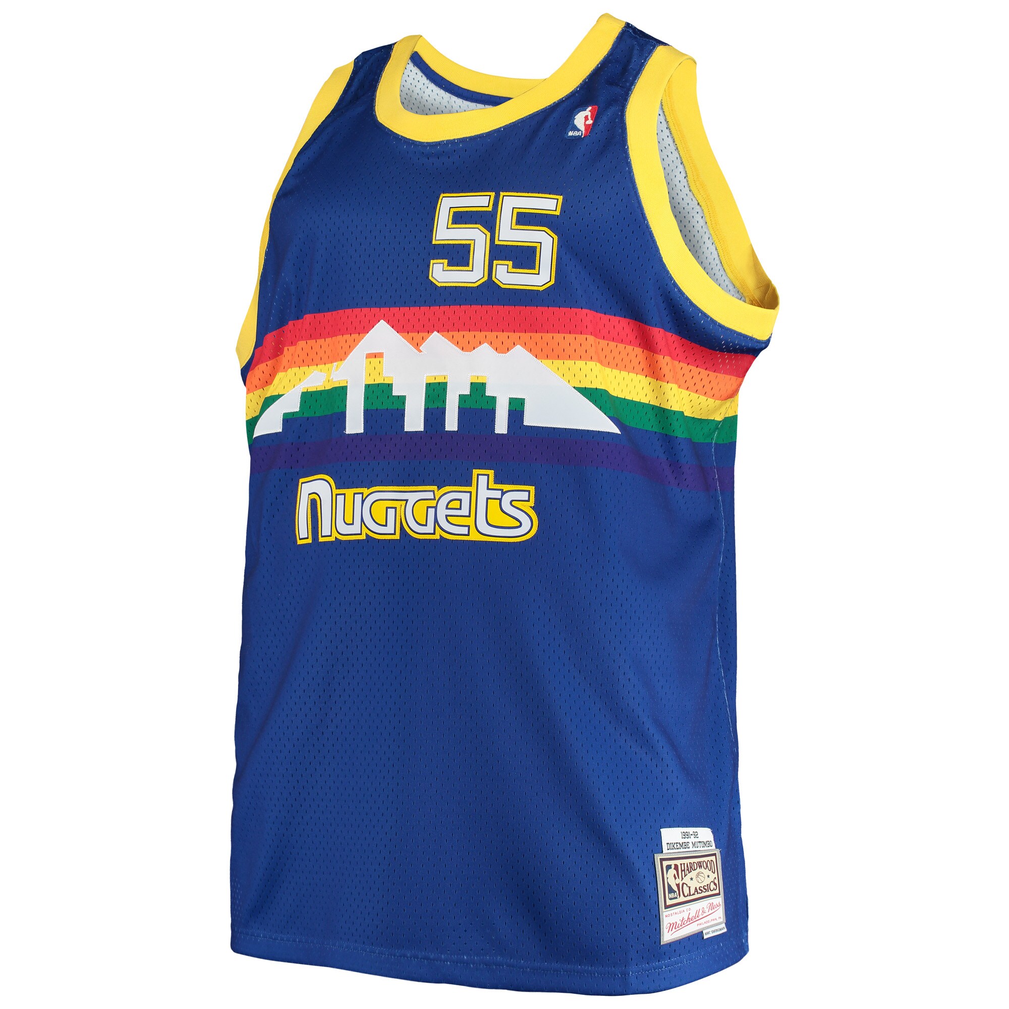 Dikembe Mutombo Denver Nuggets Mitchell &Ness Big &Tall Hardwood Classics Jersey - Royal - PersonalJerseys