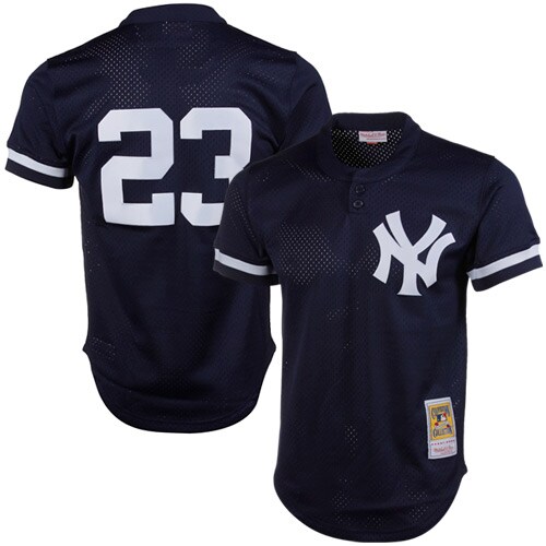 Don Mattingly New York Yankees Mitchell & Ness 1995 Authentic Cooperstown Collection Mesh Batting Practice Jersey - Navy - PersonalJerseys