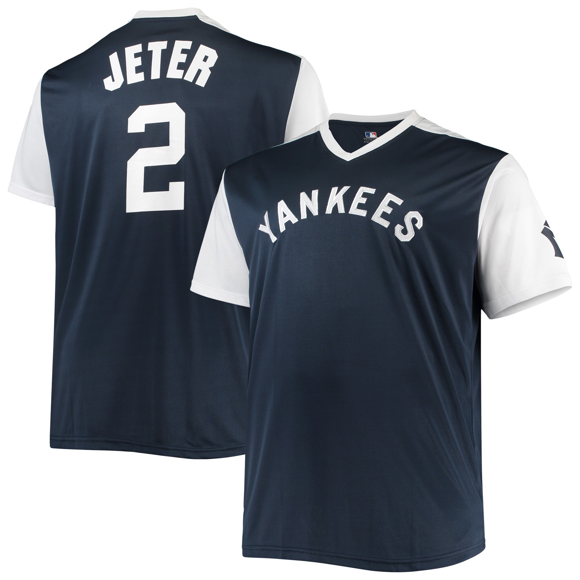 Derek Jeter New York Yankees Cooperstown Collection Replica Player Jersey - Navy/White - PersonalJerseys