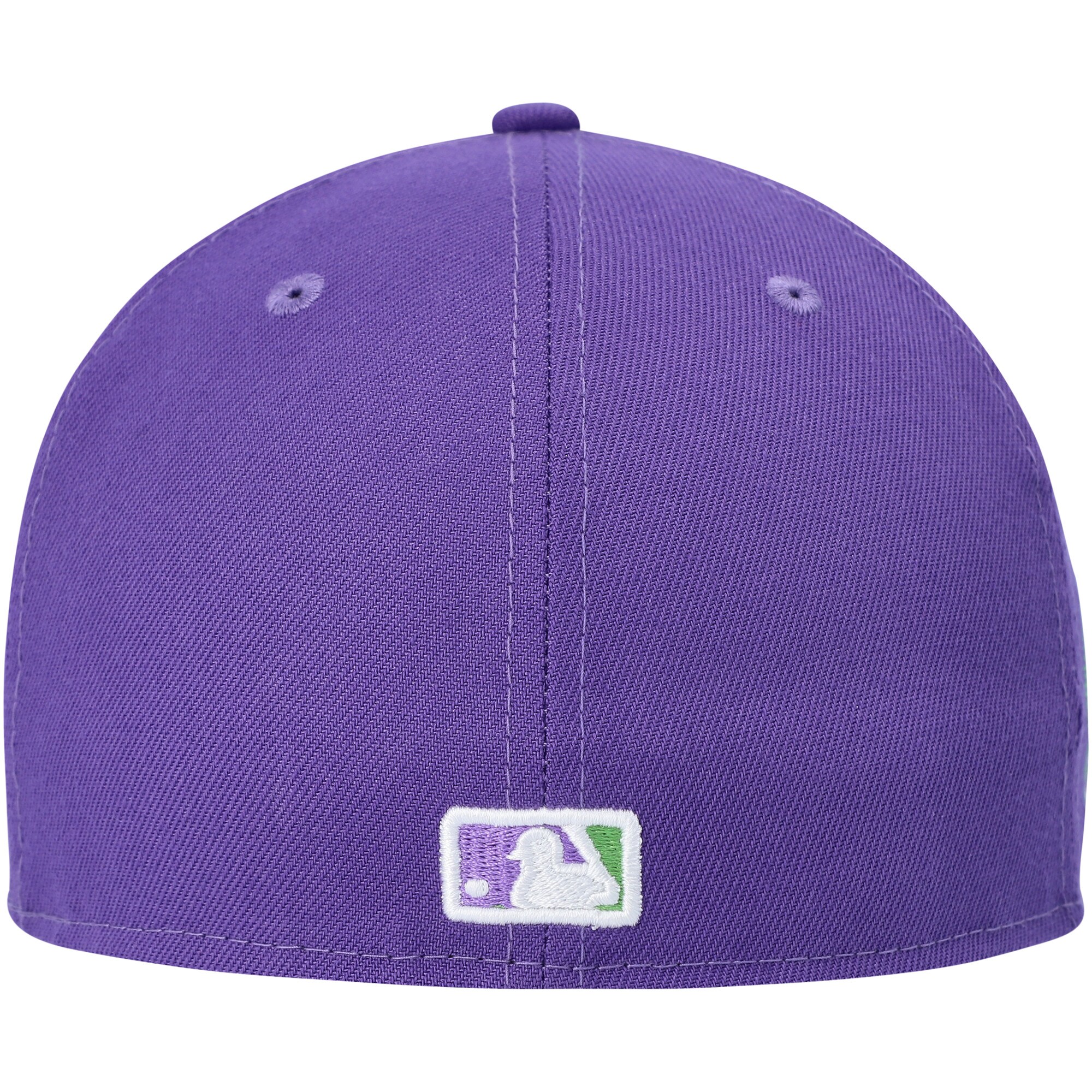 New York Yankees New Era Lime Side Patch 59FIFTY Fitted Hat - Purple - PersonalJerseys
