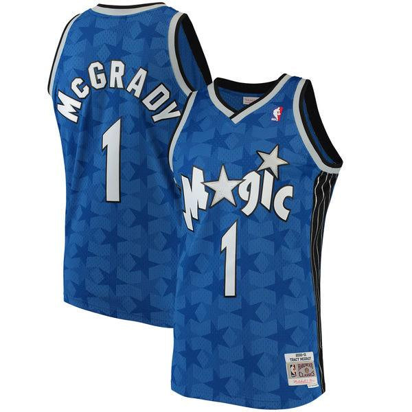 Men's Orlando Magic Tracy McGrady Mitchell & Ness Blue 2001-02 Hardwood Classics Swingman Jersey - PersonalJerseys