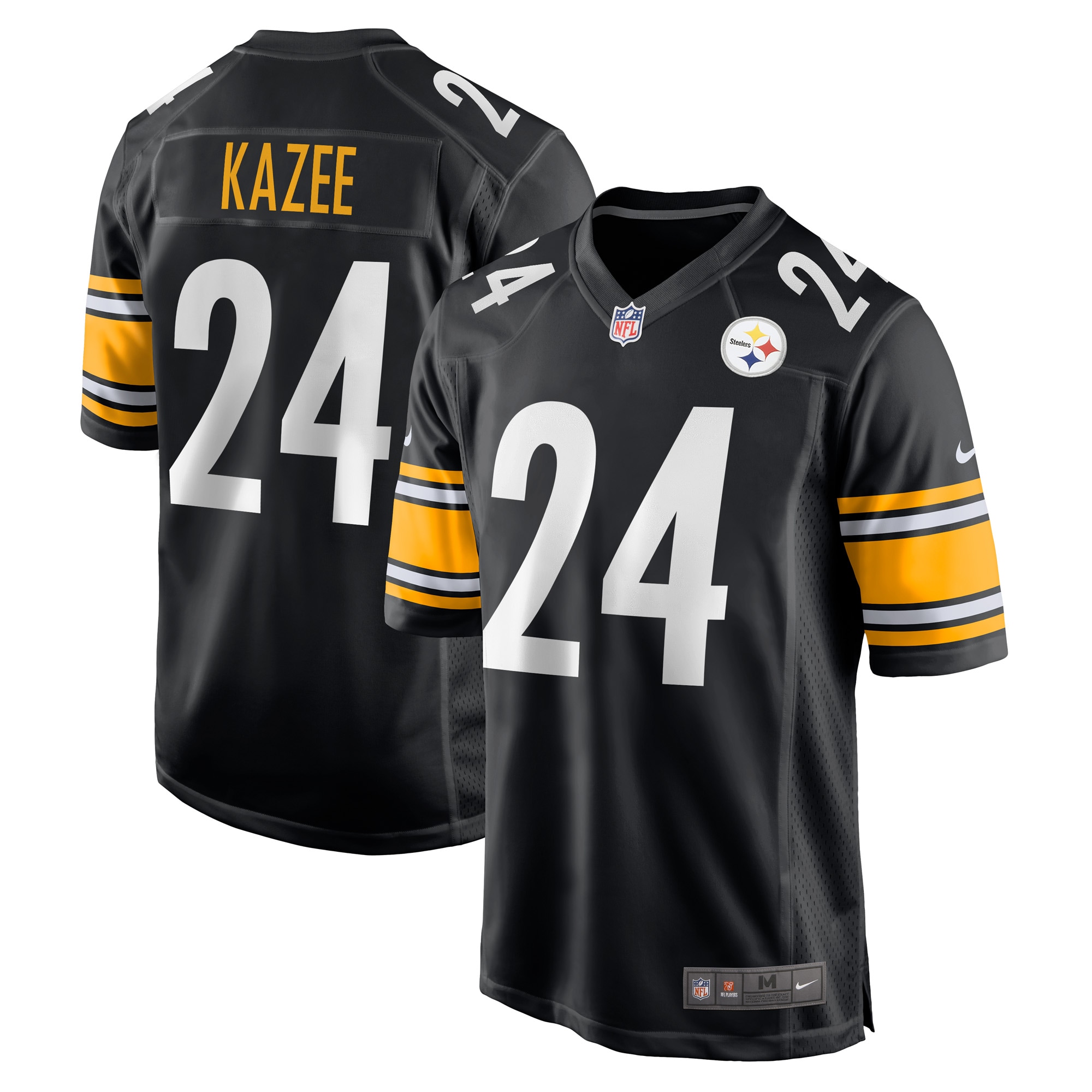 Damontae Kazee Pittsburgh Steelers Nike Game Player Jersey - Black - PersonalJerseys