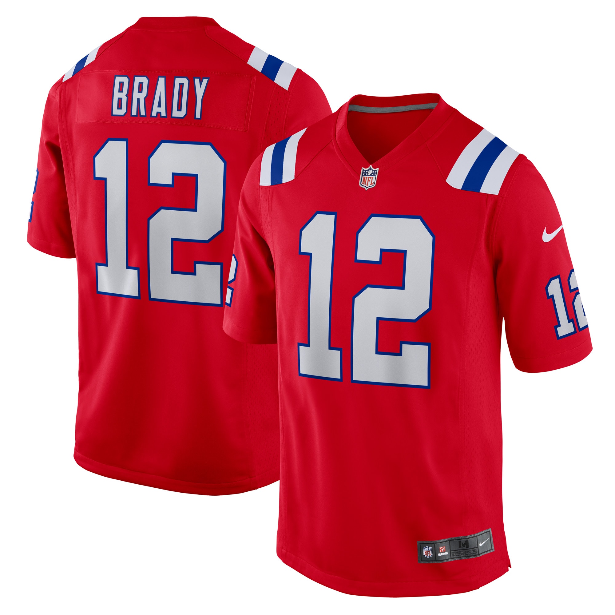 New England Patriots Tom Brady Red Retired Game Jersey for Youth Women Men - Friend Lounge Store - Shop for All Things Jerseys Sports - PersonalJerseys