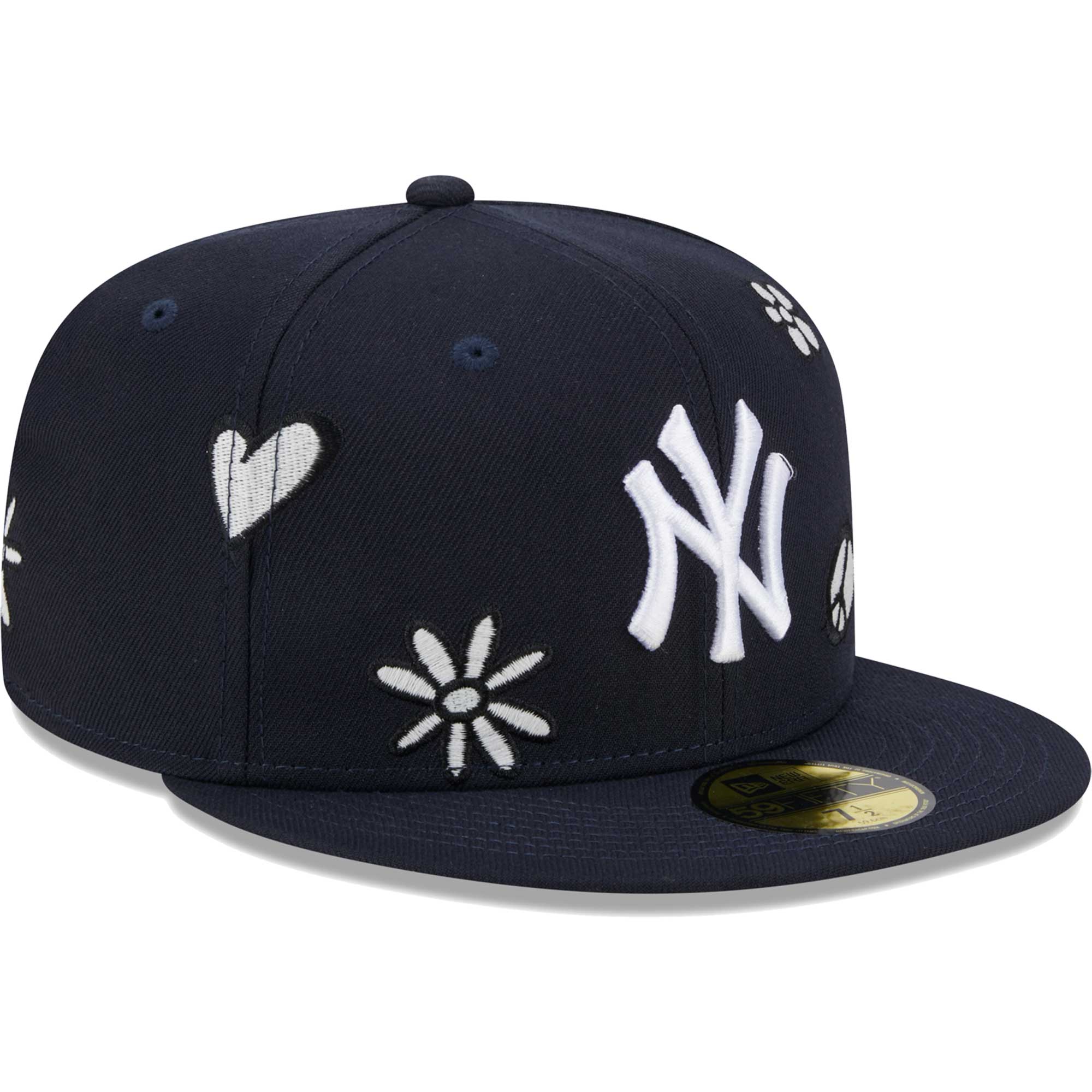 New York Yankees New Era Sunlight Pop 59FIFTY Fitted Hat - Navy - PersonalJerseys