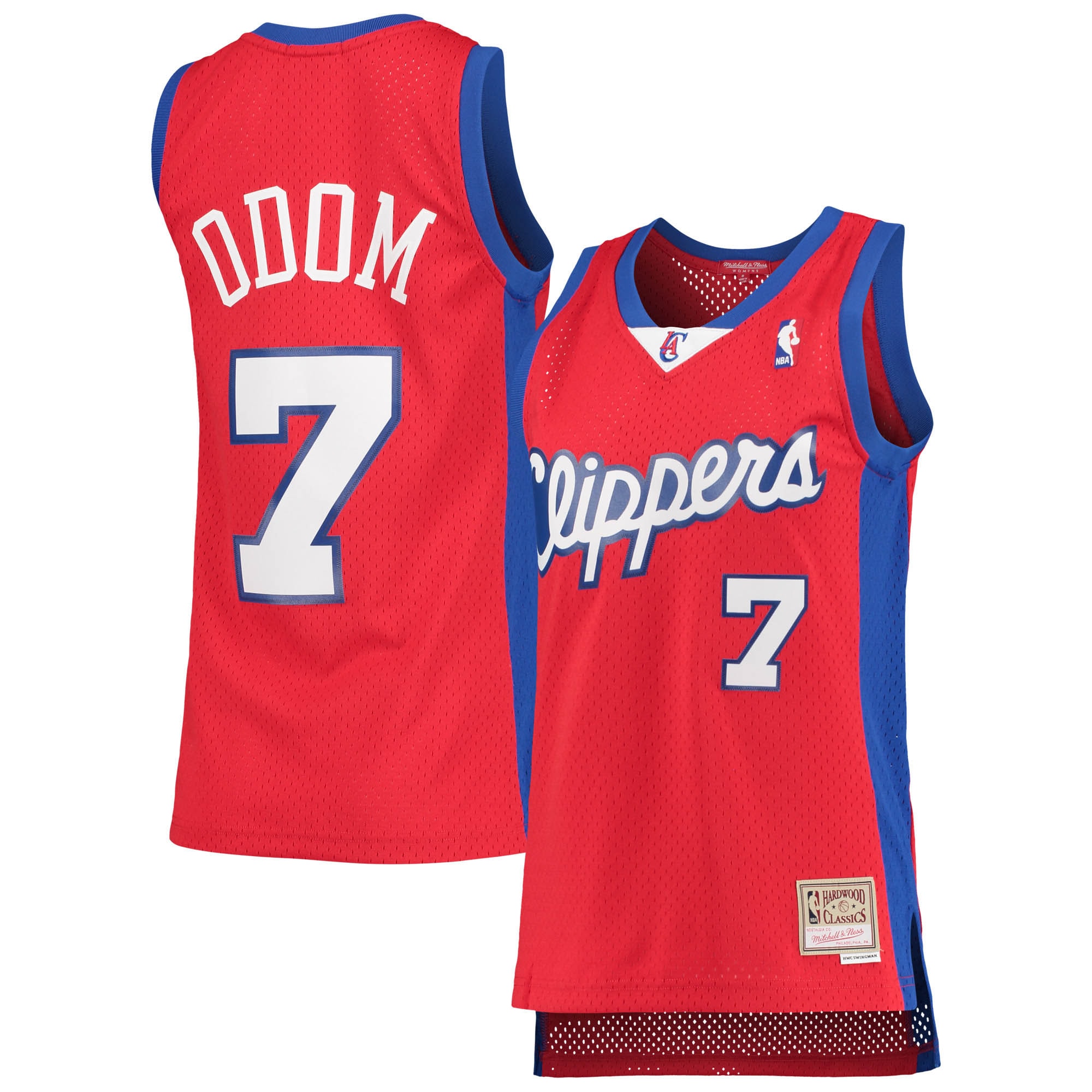 Lamar Odom LA Clippers Mitchell & Ness Women's 2000-01 Hardwood Classics Swingman Jersey - Red - PersonalJerseys