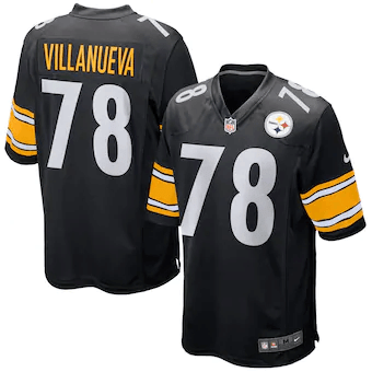 Alejandro Villanueva Pittsburgh Steelers Game Player Jersey - Black - Friend Lounge Store - Shop for All Things Jerseys Sports - PersonalJerseys